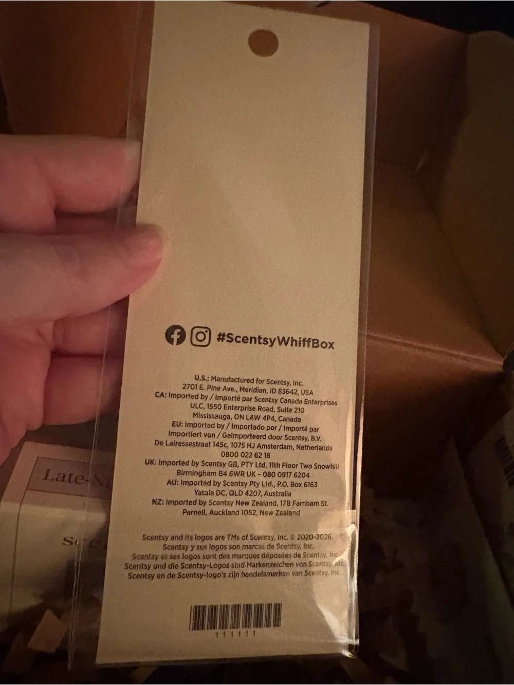 Scentsy bookmark, new in package